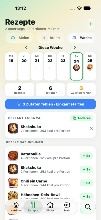 Wochenplan
